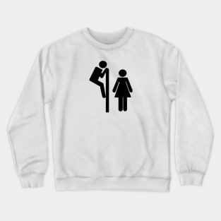 Toilets Black Crewneck Sweatshirt